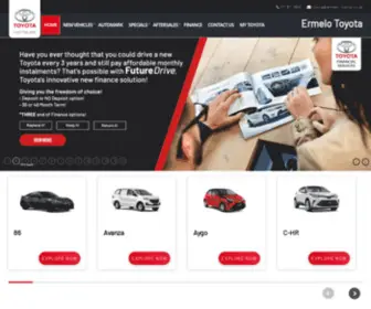 Ermelotoyota.co.za(New Toyota Cars) Screenshot