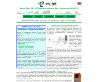 Ermes-CCTV.com(Interfoni citofoni diffusione sonora colonnine SOS IP Piede Pagina php) Screenshot