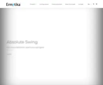 Ermetika.com(Controtelai per porte scorrevoli e porte filo muro) Screenshot