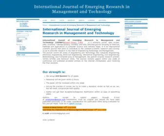 ERMT.net(International Journal of Emerging Research in Management and Technology) Screenshot