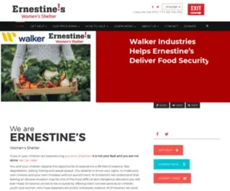 Ernestines.ca(Standing up for Women) Screenshot