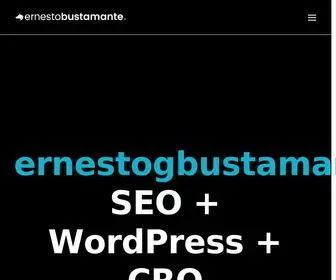 Ernestogbustamante.com(▷ Ernesto G Bustamante) Screenshot