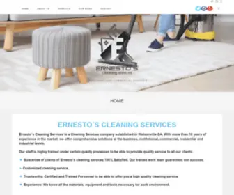 Ernestoscleaningservices.com(Residential and commercial services) Screenshot