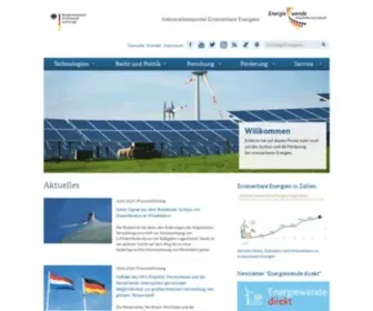 Erneuerbare-Energien.de(Erneuerbare Energien) Screenshot