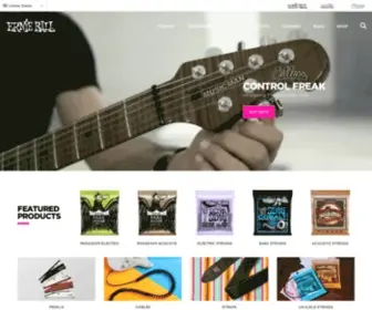 Ernieball.com(Electric Guitar Strings) Screenshot