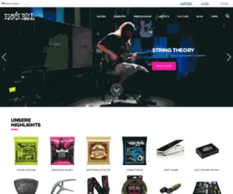 Ernieball.de(Electric Guitar Strings) Screenshot