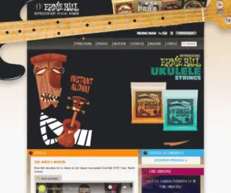 Ernieball.ro(Pagina oficiala romána Ernie Ball) Screenshot