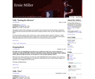 Erniemiller.org(Ernie Miller) Screenshot