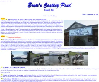 Ernies.com(Fly Fishing at Ernie's Casting Pond) Screenshot