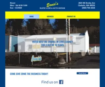 Erniesrapidlube.com(Ernie's Rapid Lube) Screenshot