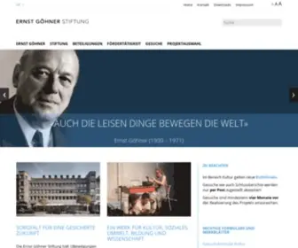 ERNST-Goehner-Stiftung.ch(De :: Ernst Göhner Stiftung) Screenshot