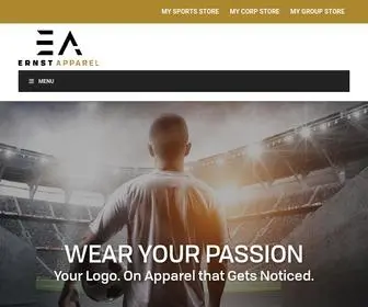 Ernstapparel.com(Custom Team and Corporate Apparel) Screenshot