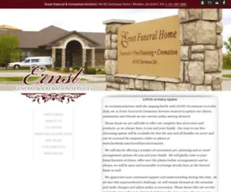 Ernstfuneralhome.com(Ernst Funeral Home) Screenshot