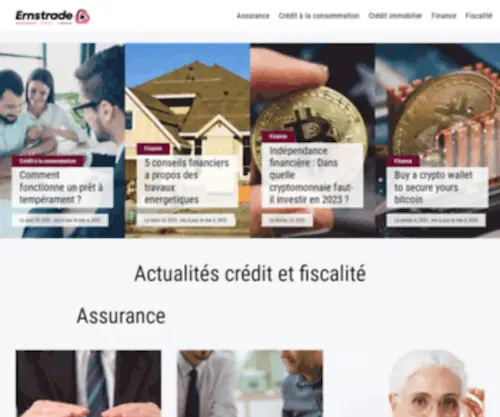 Ernstrade.com(Portail Boursier pour la France) Screenshot