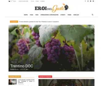 Eroidelgusto.it(Eroi del gusto) Screenshot