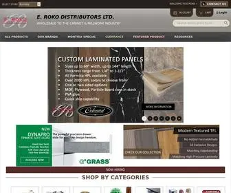 Eroko.com(E.Roko Supplying the cabinet and millwork industry over 35 years. Call (604)) Screenshot