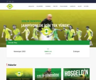 Eroksporfk.com(Esenler Erokspor) Screenshot