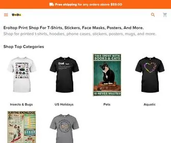 Erolltops.com(Eroltop Print shop for T) Screenshot