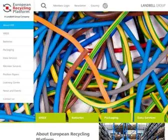 ERP-Recycling.org(About European Recycling Platform) Screenshot