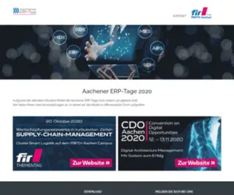 ERP-Tage.de(CBA Aachen) Screenshot