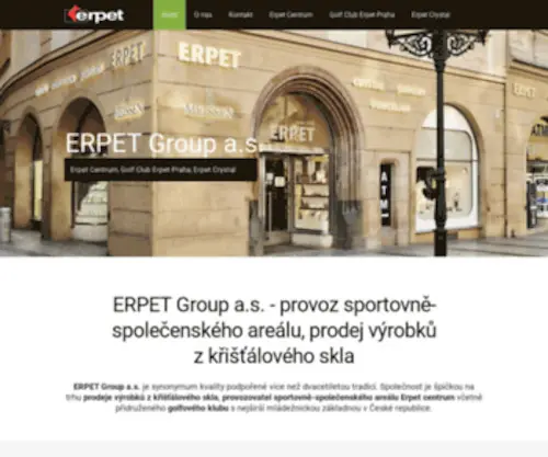 Erpet.cz(Company Name) Screenshot