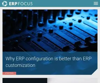 Erpfocus.com(ERP Software) Screenshot