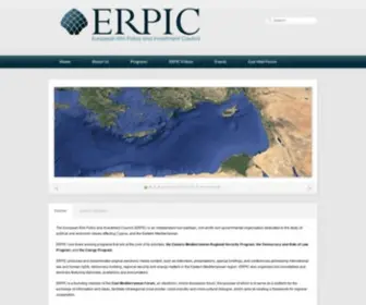 Erpic.org(European Rim Policy and Investment Council) Screenshot