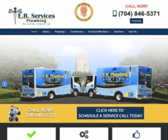 Erplumbing.com(Plumbing Contractors in Matthews) Screenshot