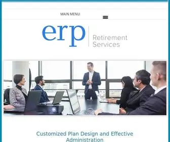 Erpretirement.com(ERP Retirement Services) Screenshot