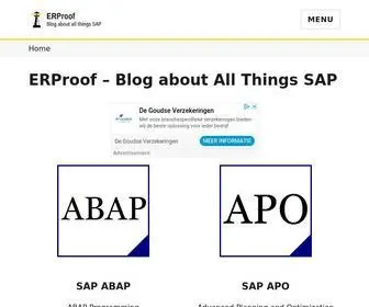 Erproof.com(Blog about All Things SAP) Screenshot