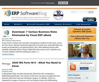Erpsoftwareblog.com(ERP Software Comparisons) Screenshot