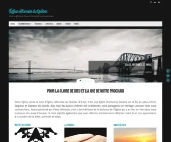 ERQ.qc.ca(L'Église réformée du Québec) Screenshot