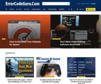 Errorcodeguru.com(Errorcodeguru) Screenshot