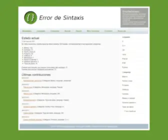 Errordesintaxis.es(Errordesintaxis) Screenshot