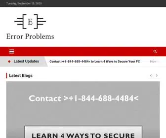 Errorproblems.com(Smart Technical Blogs for Self Maintenance) Screenshot