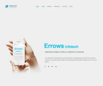 Errowsinfotech.com(Errows Infotech) Screenshot