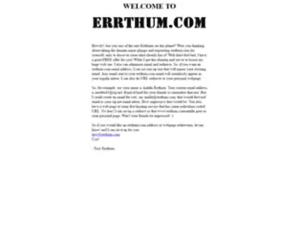 Errthum.com(errthum) Screenshot