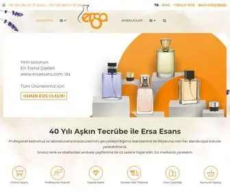 Ersaesans.com(Ersa Esans Ve Ambalaj) Screenshot