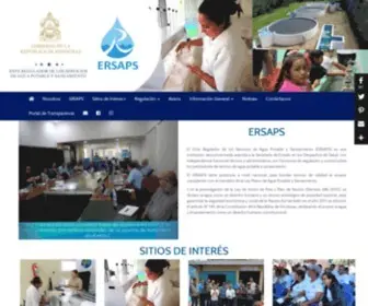 Ersaps.hn(Ente Regulador de los Servicios de Agua Potable y Saneamiento) Screenshot
