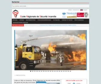 Ersi-Asecna.com(Ecole Regionale de Securite Incendie) Screenshot
