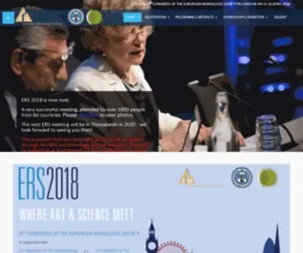 Erslondon2018.com(Official Website European Rhinologic Society Congress) Screenshot