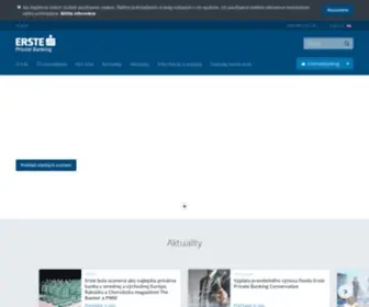 Ersteprivatebanking.sk(ERSTE Private Banking) Screenshot