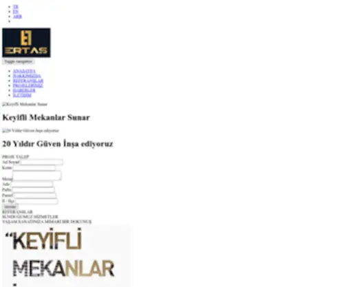 Ertasmimarlik.com.tr(Ertaş) Screenshot