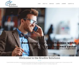 Eruditesoln.com(Our team of senior software professionals) Screenshot