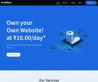 Erudition.co.in(Erudition a Software Development Company) Screenshot