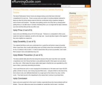 Erunningguide.com(The beginner's running guide for tips on training to run better) Screenshot