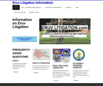 Eruvlitigation.com(Eruv Litigation Information) Screenshot