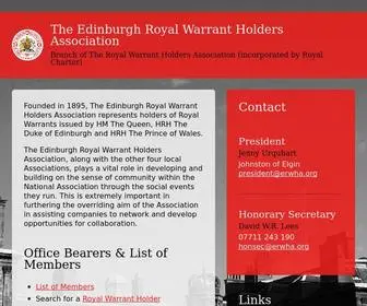 Erwha.org(Branch of The Royal Warrant Holders Association (incorporated by Royal Charter)) Screenshot