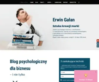 Erwingalan.pl(Nazywam się Erwin Gałan. Jestem psychologiem biznesu) Screenshot