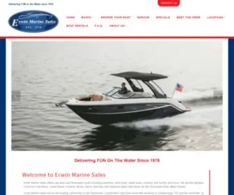Erwinmarinesales.com(Erwin Marine Sales) Screenshot